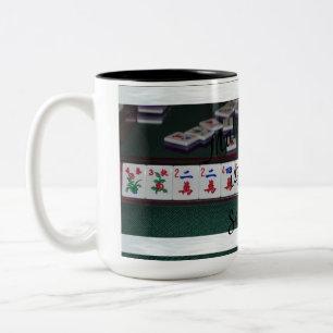 De Café Em Dois Tons o jongg do mah é caneca séria!