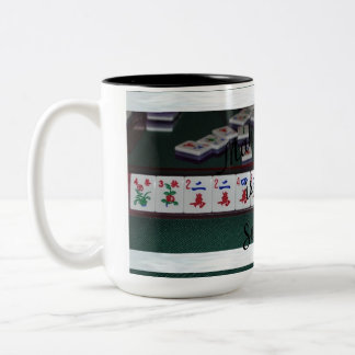 De Café Em Dois Tons o jongg do mah é caneca séria!
