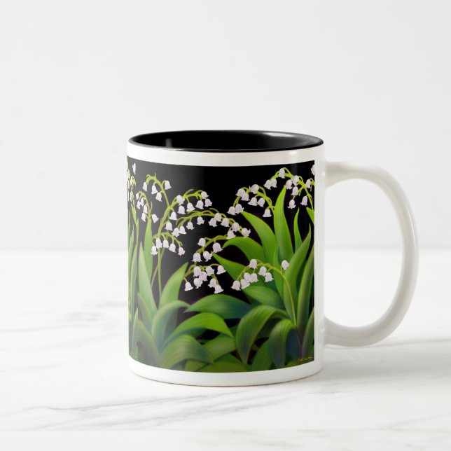 De Café Em Dois Tons O lírio da caneca do vale (Direita)