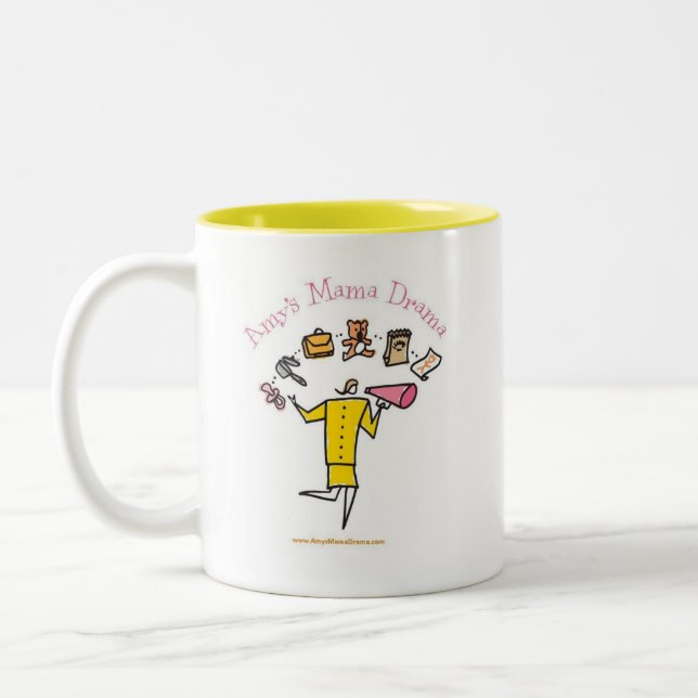 De Café Em Dois Tons O Mama Drama Caneca do Amy (Esquerda)