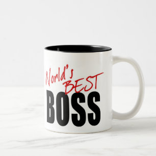 De Café Em Dois Tons O MELHOR CHEFE do MUNDO - caneca