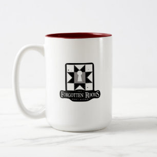 De Café Em Dois Tons O Quilt das Salas Esquecidas ao longo da Caneca