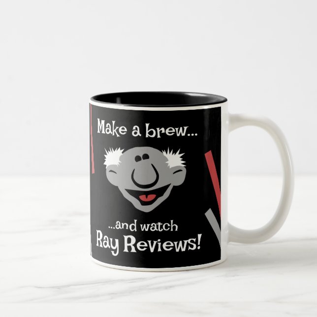 De Café Em Dois Tons O raio revê a caneca especial (Direita)