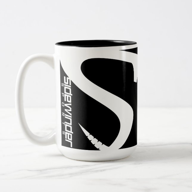 De Café Em Dois Tons O Sidewinder ostenta - caneca da equipe - o preto (Esquerda)