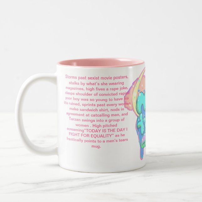 De Café Em Dois Tons O Tradgedy, o esforço, caneca dos rasgos dos (Esquerda)