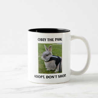 De Café Em Dois Tons Obedeça a caneca da pata