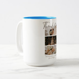 De Café Em Dois Tons Obrigado Por Ser Parte Do Nosso Dia Caneca