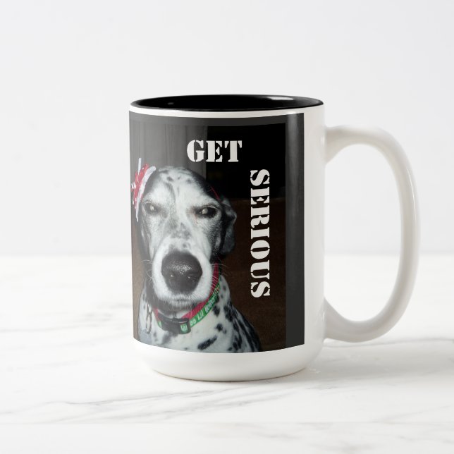 De Café Em Dois Tons Obtenha a caneca séria (Direita)