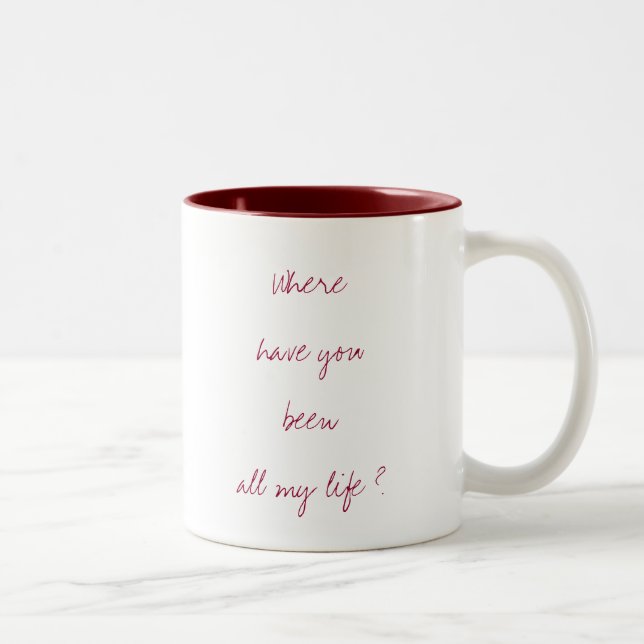 De Café Em Dois Tons Onde o tenha sido caneca do amor (Direita)