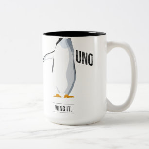 De Café Em Dois Tons ONU - Voe-o caneca