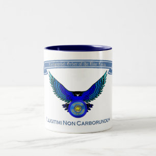 De Café Em Dois Tons Ordem da caneca azul do falcão