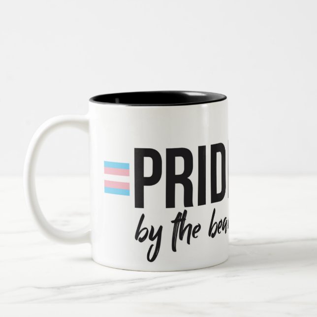 De Café Em Dois Tons Orgulho pela caneca da praia (Esquerda)
