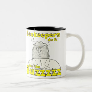De Café Em Dois Tons Os apicultor fazem-no para o Buzzzzz - caneca