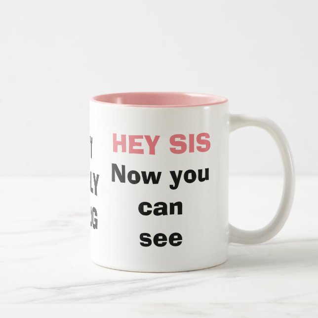 De Café Em Dois Tons Os irmãos adicionam a caneca feia da foto (Direita)