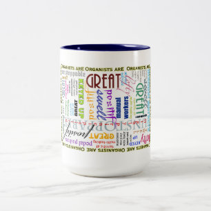 De Café Em Dois Tons Os organistas são tudo caneca