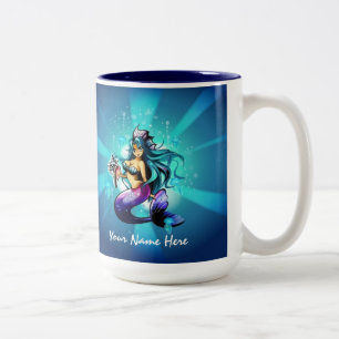 De Café Em Dois Tons Os peixes adicionam sua caneca conhecida