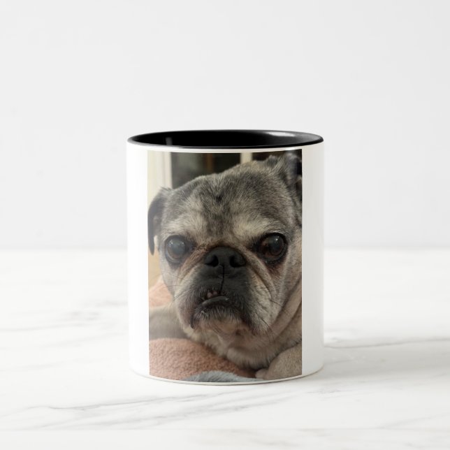 De Café Em Dois Tons Otis o cão numa caneca (Centro)