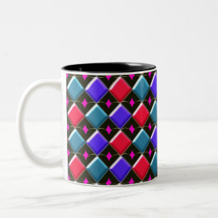 De Café Em Dois Tons Ouros brilhantes Criam sua própria caneca