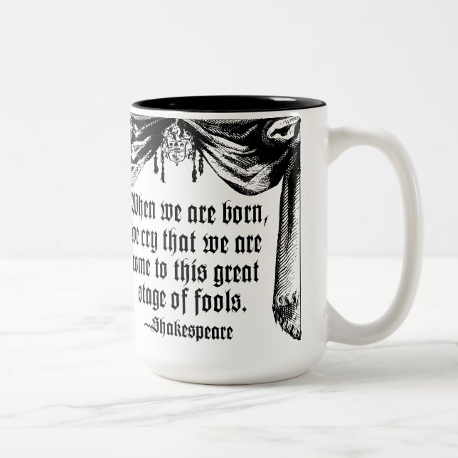 De Café Em Dois Tons Palco da caneca das citações dos tolos, (Direita)