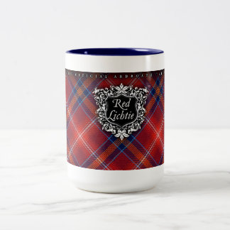 De Café Em Dois Tons PARA ELE caneca azul - Lichtie vermelho -