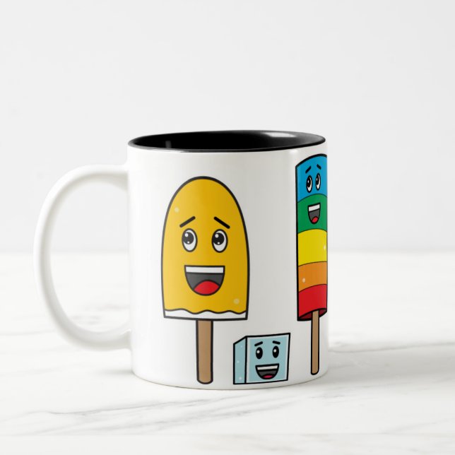 De Café Em Dois Tons Parada do Popsicle - caneca (Esquerda)
