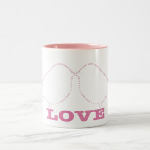 De Café Em Dois Tons Pássaros da caneca do amor
