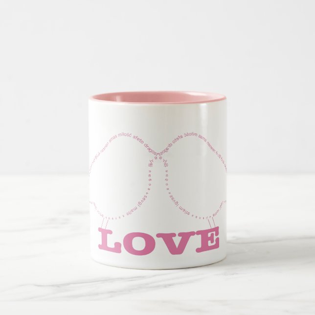 De Café Em Dois Tons Pássaros da caneca do amor (Centro)
