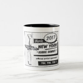 De Café Em Dois Tons Patrocinador oficial 2017 do artista - caneca