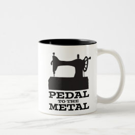 De Café Em Dois Tons Pedal à caneca do metal