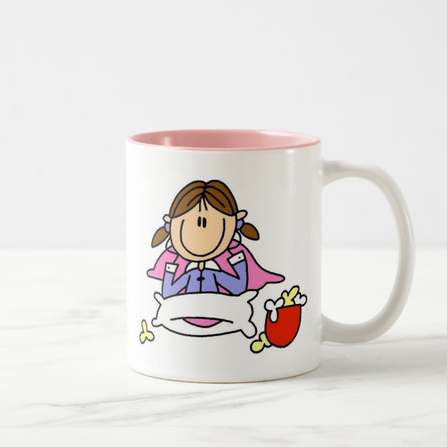 De Café Em Dois Tons Pipoca e caneca dos pijamas (Direita)
