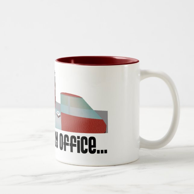 De Café Em Dois Tons "Pisa a caneca no meu escritório" (Direita)