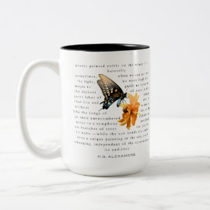 De Café Em Dois Tons “Poesia Pintada Suavemente” – Caneca por H.G. Alex