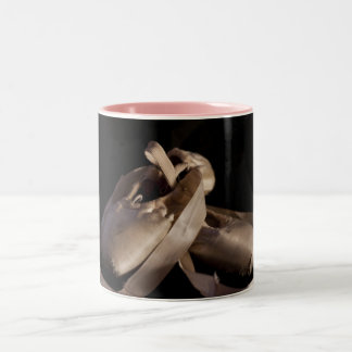De Café Em Dois Tons Pointe calça a caneca