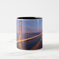 Ponte ouro na caneca Sunset