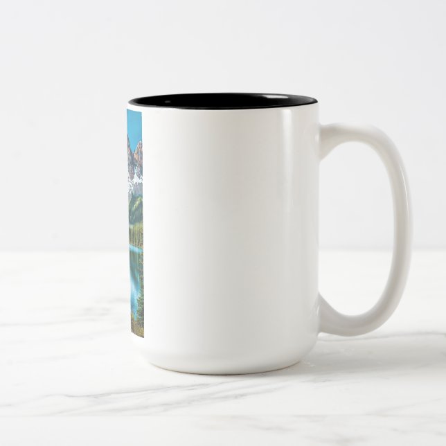 De Café Em Dois Tons por caneca (Direita)