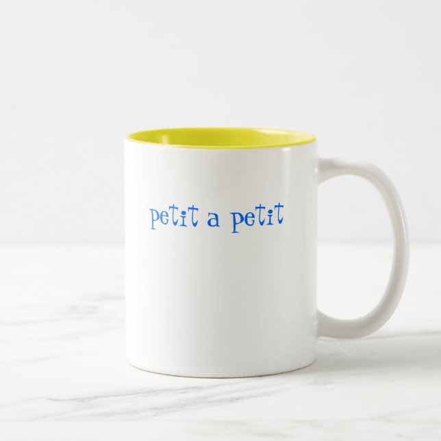 De Café Em Dois Tons Pouco a pouco caneca (Direita)