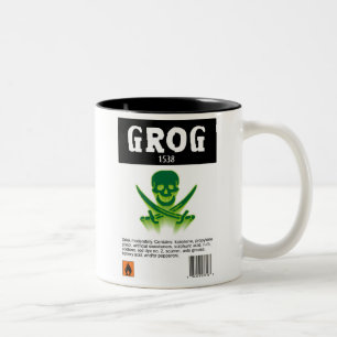De Café Em Dois Tons Presente da caneca do Grog