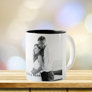 De Café Em Dois Tons Presente feito sob encomenda da caneca da foto