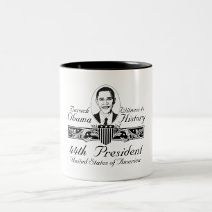 De Café Em Dois Tons Presidente Obama Vitória Caneca