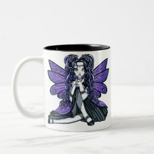 De Café Em Dois Tons Princesa feericamente Caneca da borboleta gótico
