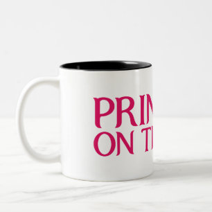 De Café Em Dois Tons Princesa na caneca do funcionamento