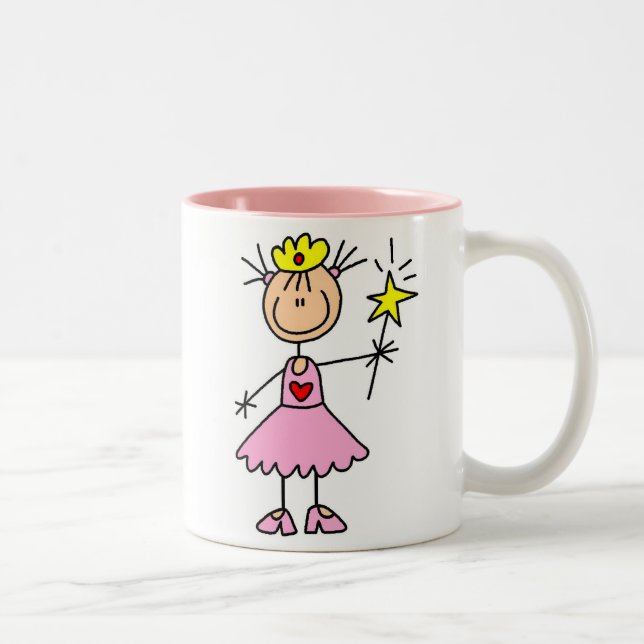 De Café Em Dois Tons Princesa real Varinha Caneca (Direita)