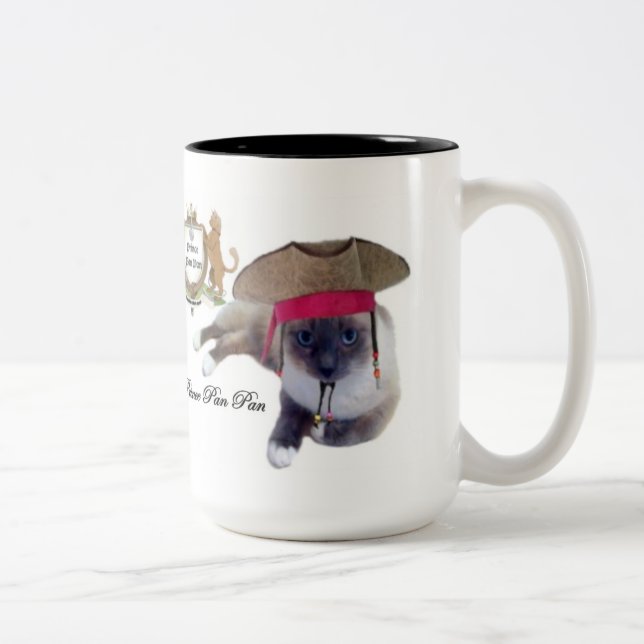 De Café Em Dois Tons Príncipe Bandeja Bandeja Pirata Caneca (Direita)