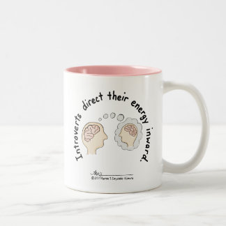 De Café Em Dois Tons Princípios introvertidos: Caneca cor-de-rosa