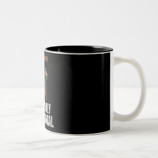 De Café Em Dois Tons Provavelmente Caneca Preta Engraçada para Encanado