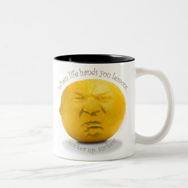 De Café Em Dois Tons "Quando a vida lhe entregar caneca dos limões" (Direita)