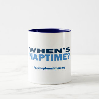 De Café Em Dois Tons Quando se realiza Naptime? Caneca
