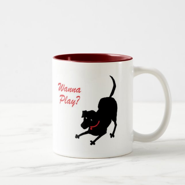 De Café Em Dois Tons Queira jogar a caneca (Direita)