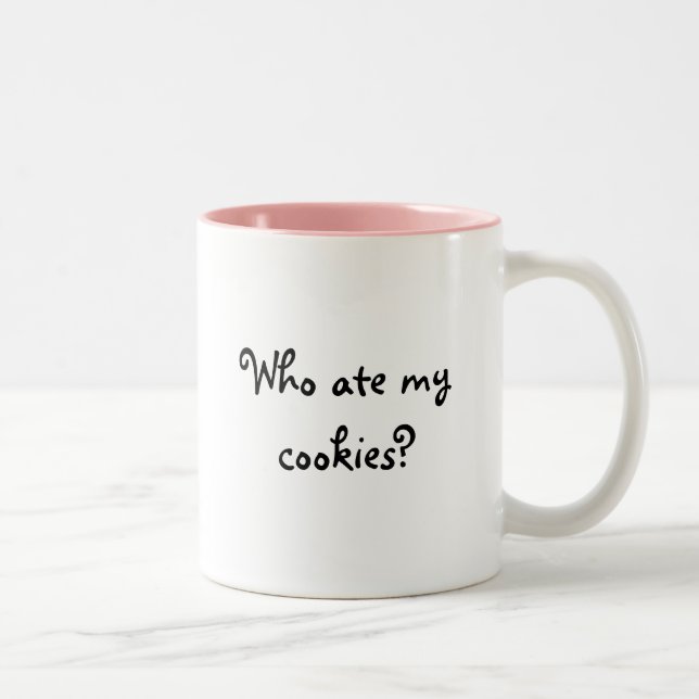 De Café Em Dois Tons Quem comeu meus biscoitos? Caneca (Direita)