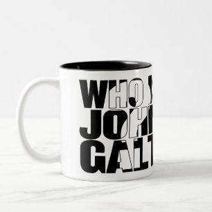 De Café Em Dois Tons Quem é John Galt? caneca 15oz